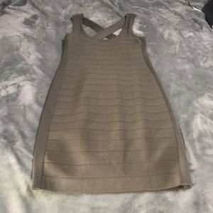 Army green Bebe bodycon dress